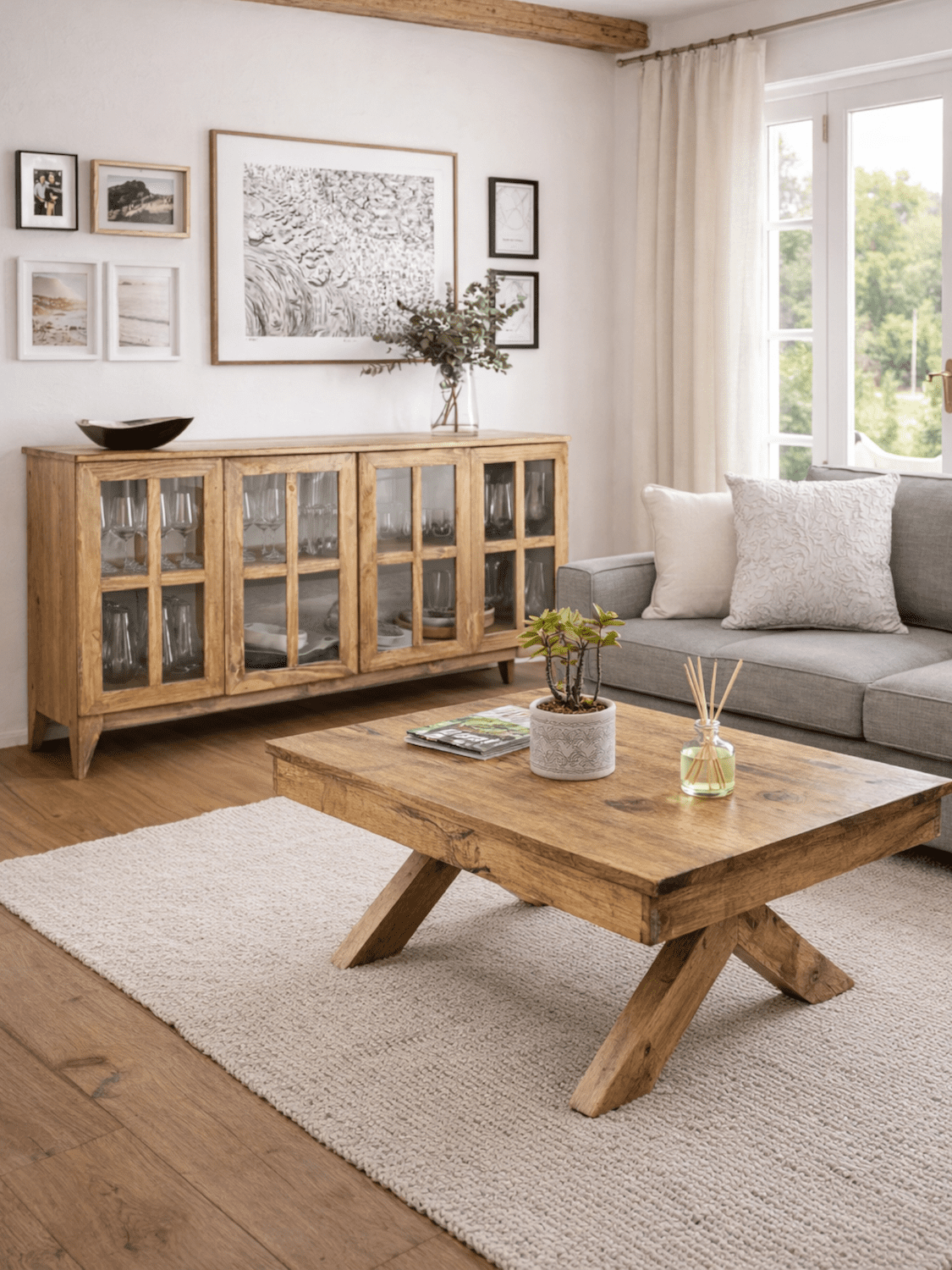 Bespoke pine coffee table