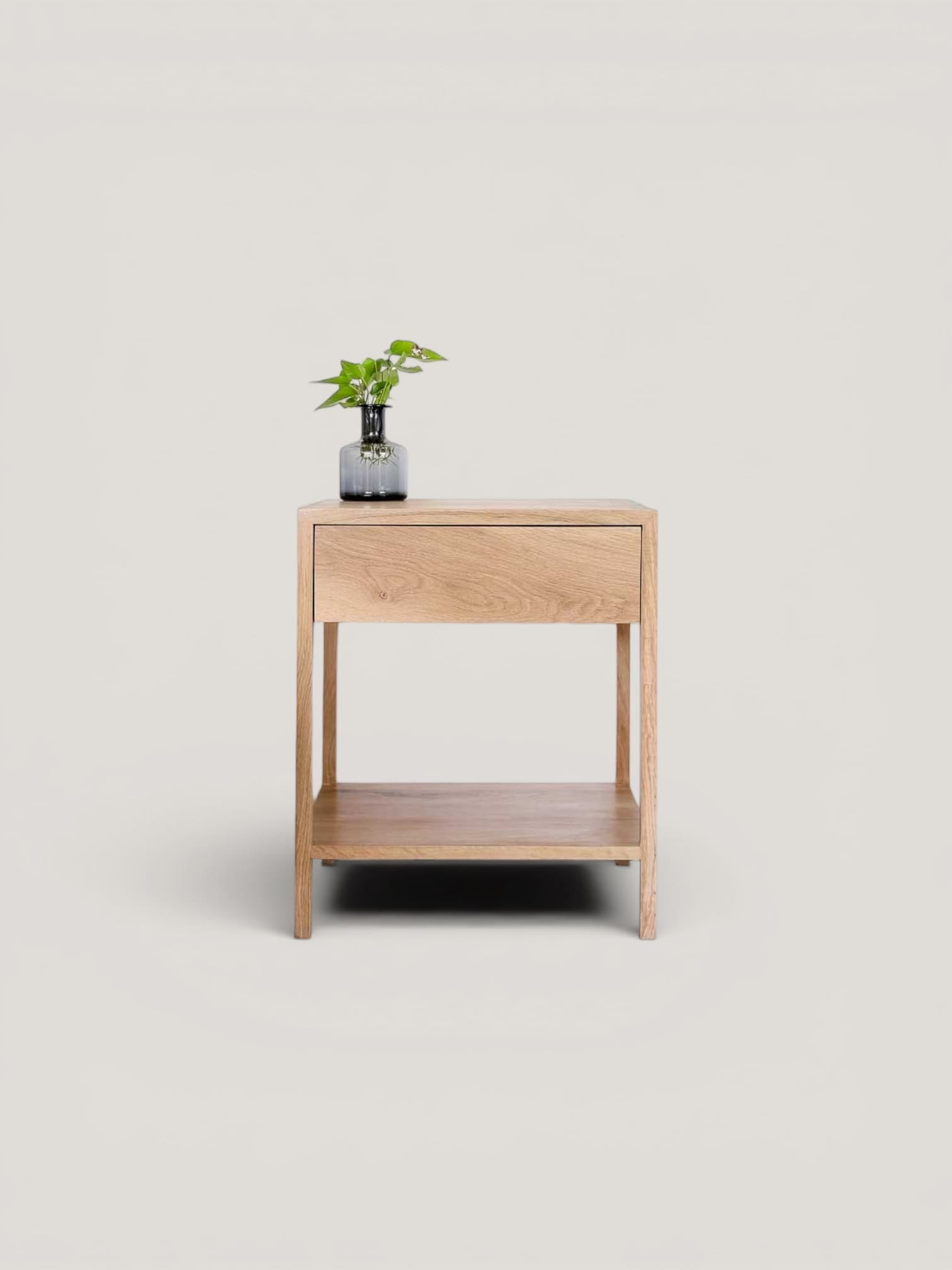 Moremi pedestal single drawer (oak or ash wood)