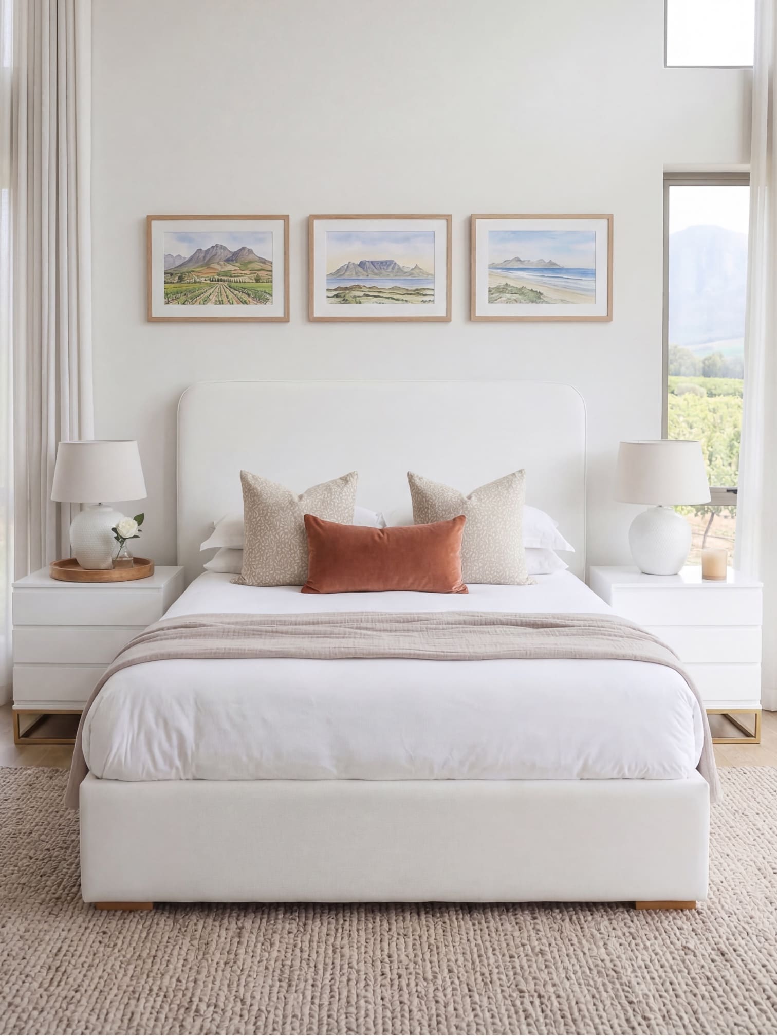 Plains bed (headboard and base)