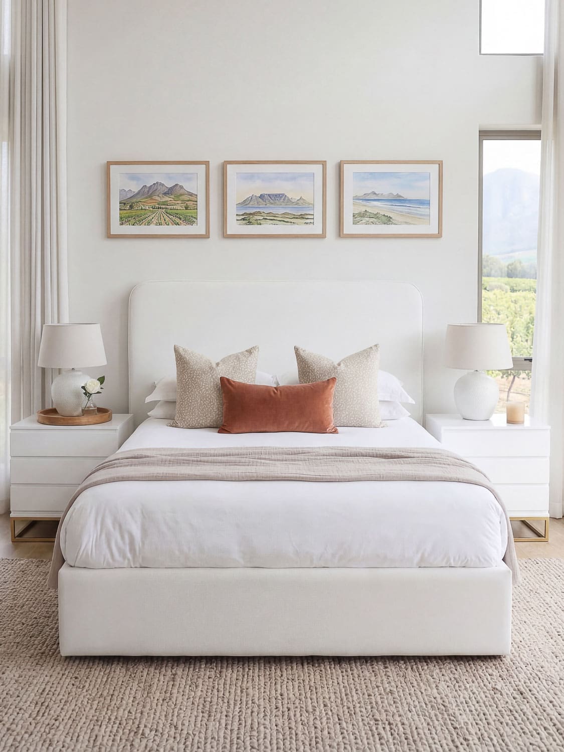 Plains bed (headboard and base)